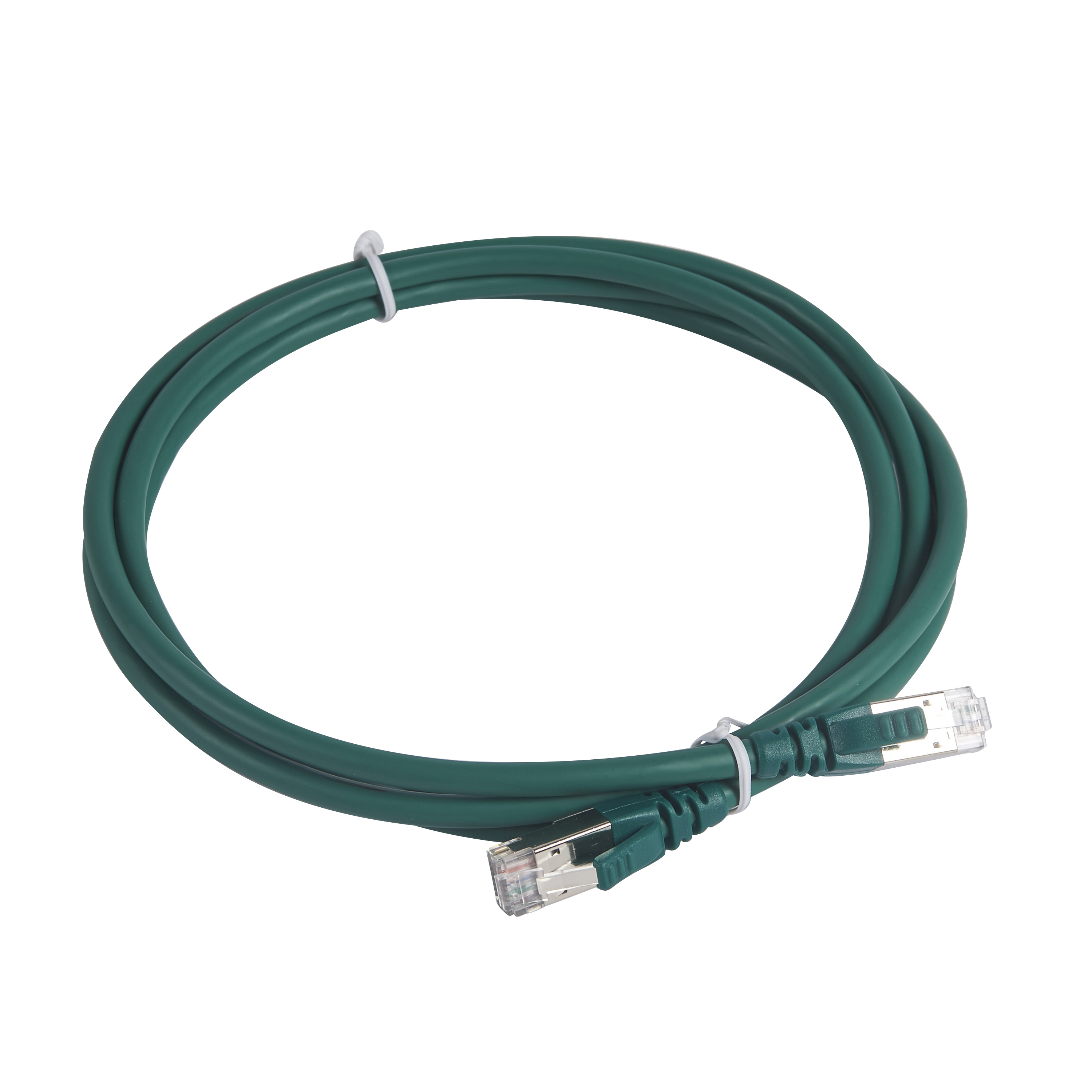 LCS3: kabl za pecovanje, S FTP, CAT 6a, RJ45+RJ45, 100 Oma, zeleni, LSOH 2m