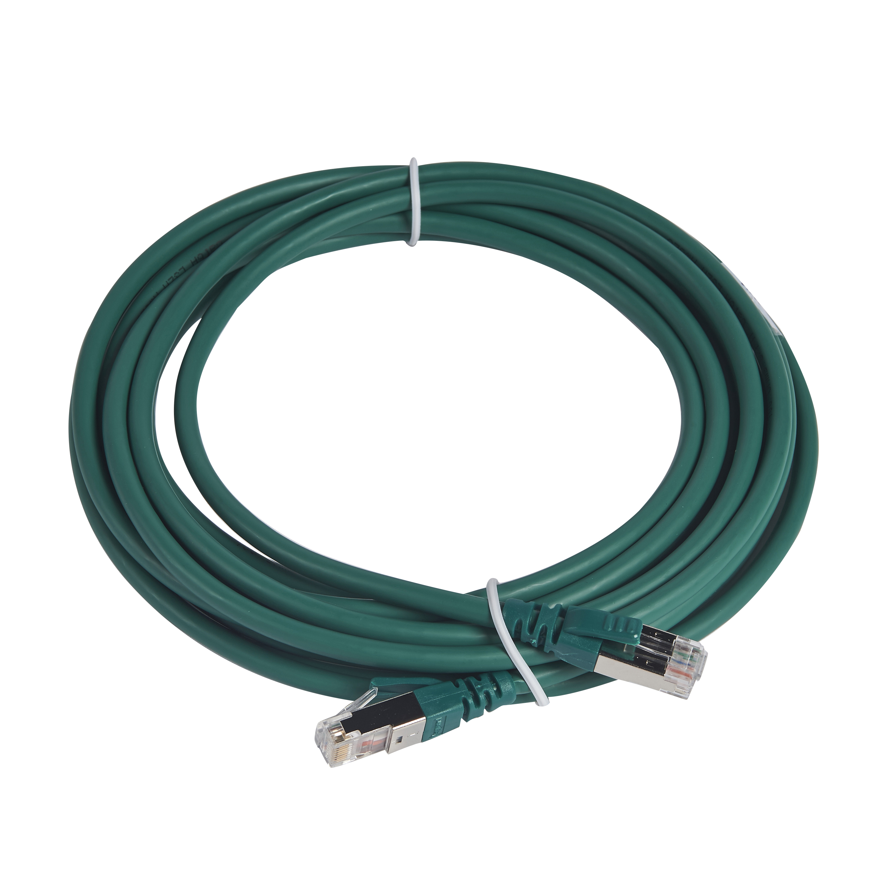 LCS3: kabl za pecovanje, S FTP, CAT 6a, RJ45+RJ45, 100 Oma, zeleni, LSOH 5m