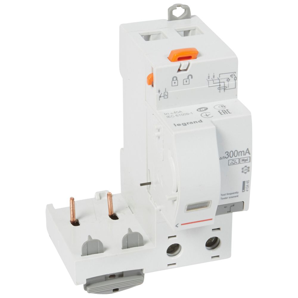 DX3 RCD 2P 40A HPI 300mA