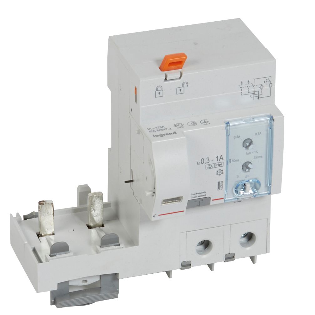 DX3 RCD 2P 125A HPI ADJUSTABLE