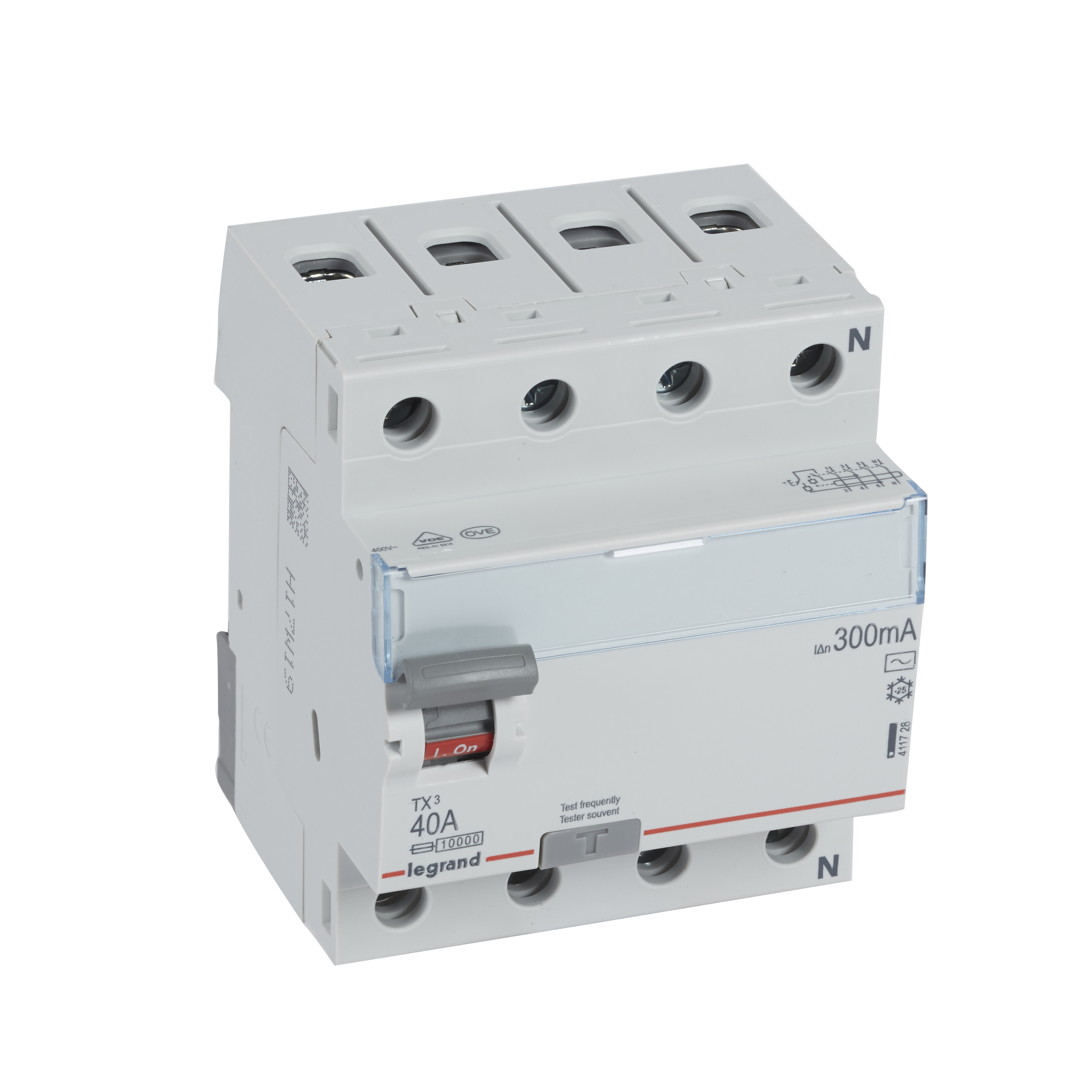 TX3: diferencijalna sklopka 4P, 40A, 300mA - tip AC