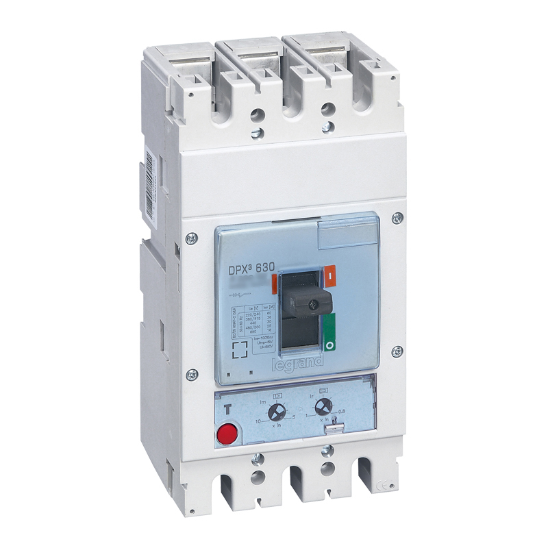 DPX3: kompakt prekidac 630A, 3P, F, FC, In=320A, Un=380/415V (Icu=36kA, Ics=100%Icu), termomagnetna zastitna jedinica (In=320A, Ir=0.8-1In, Im=5...10In)