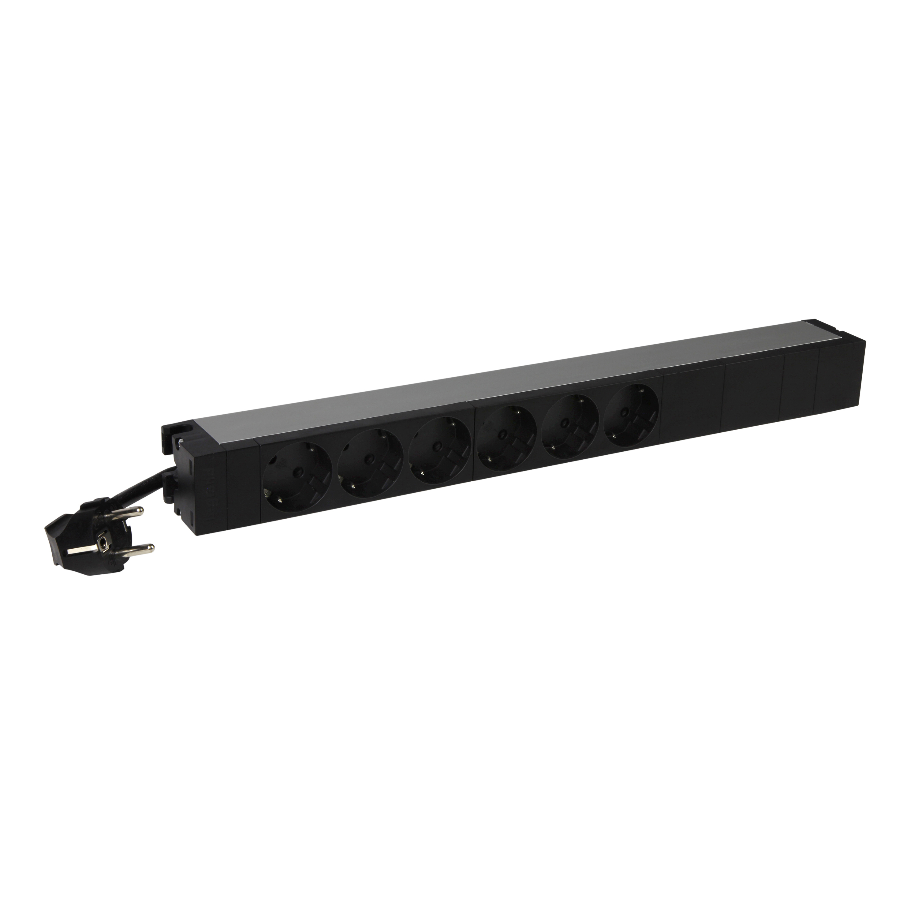 EVO: 19" PDU jedinica sa 6x2P+E i 3m kabla, Nemacki standard, 1U