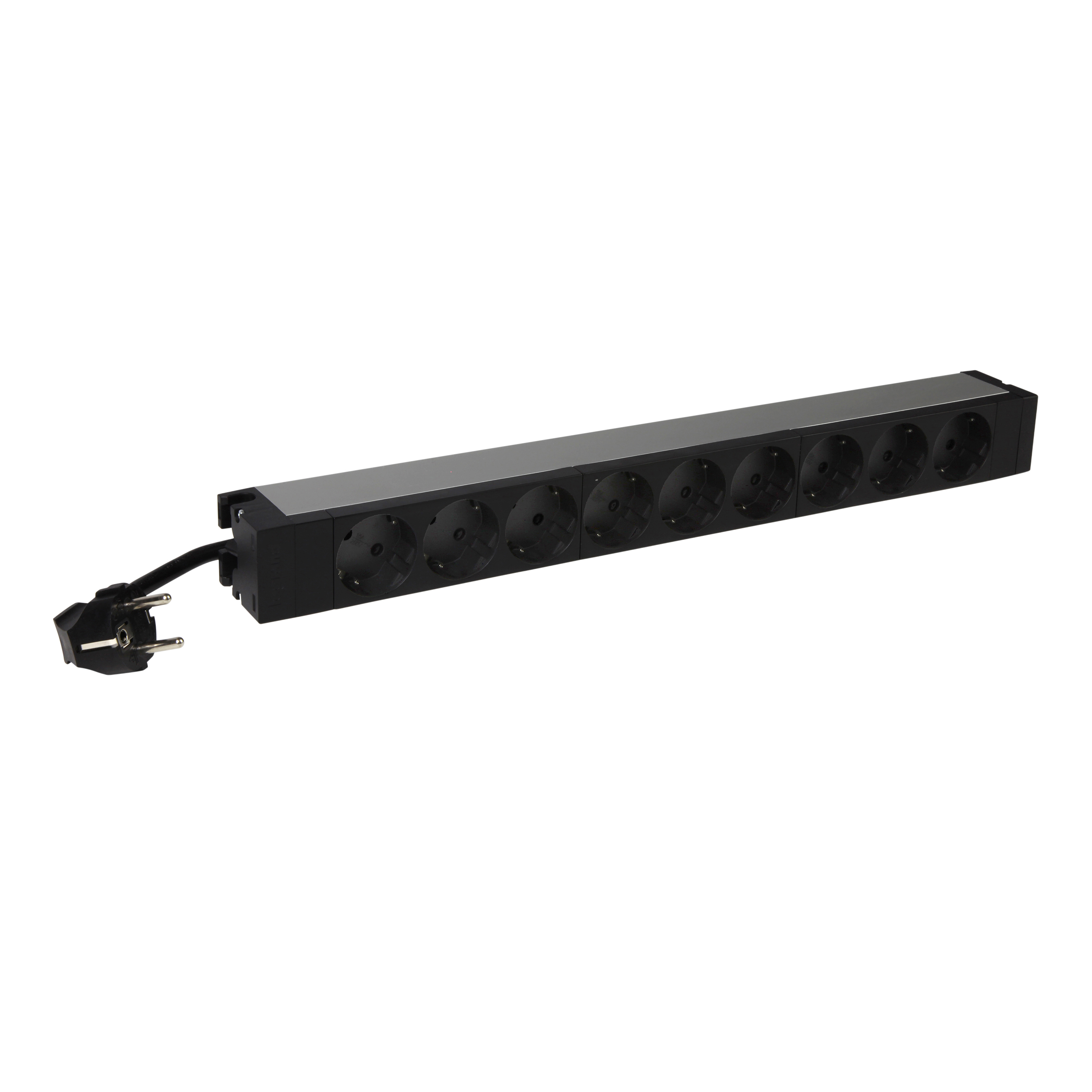 EVO: 19" PDU jedinical sa 9x2P+E i 3m kabla, Nemacki standard, 1U