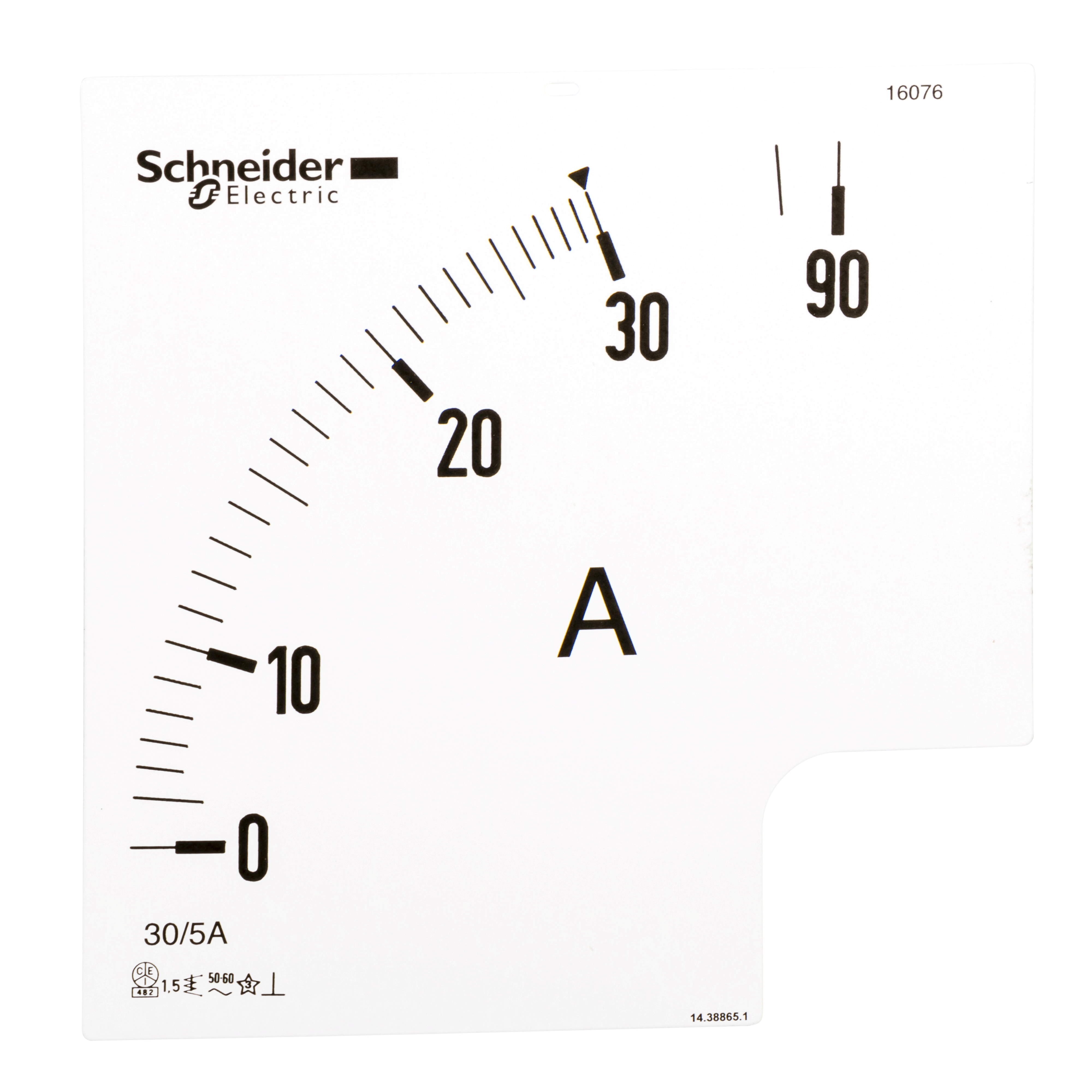 Skala za A-metar 96x96, za motorni izvod 200A (max 600A)