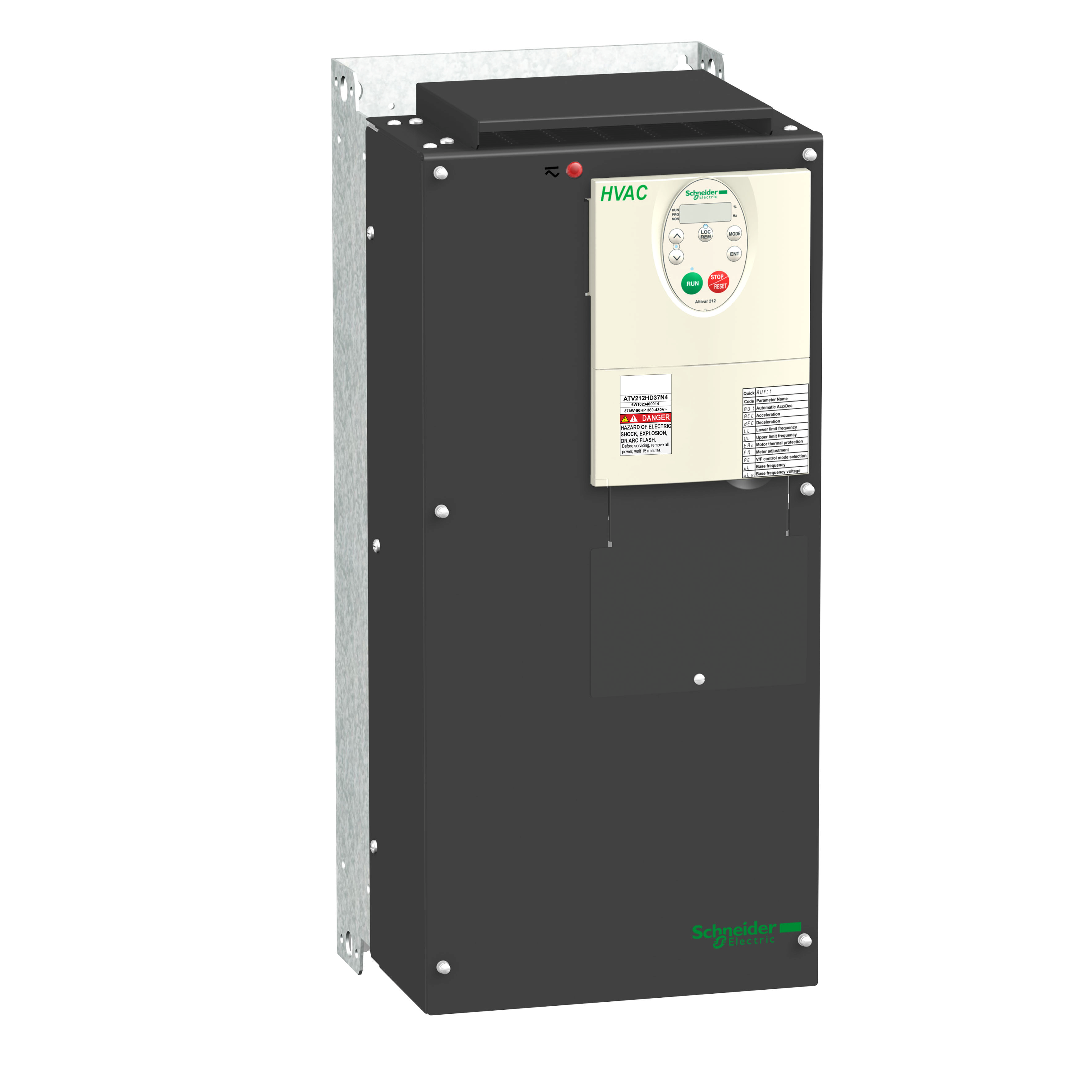 Altivar 212: frekventni regulator brzine trofaznih asinhronih motora (P=37kW), 3F, 380...480V AC, sa EMC filterom C2, IP21