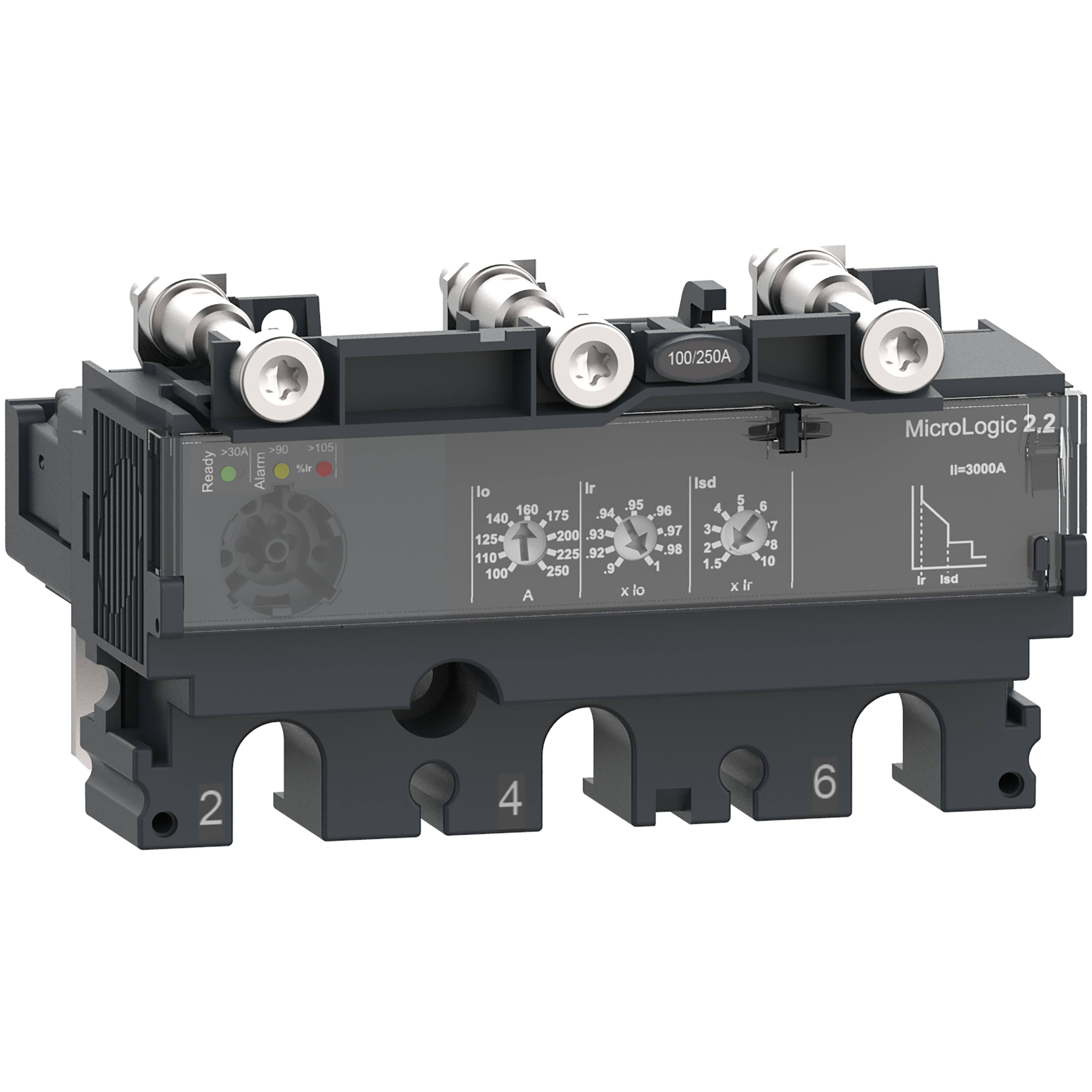 Elektronska zastitna jedinica Micrologic2.2, 3P, za NSX100/160/250 (In=40A, Ir=18...40A, Isd=1.5-10Ir)