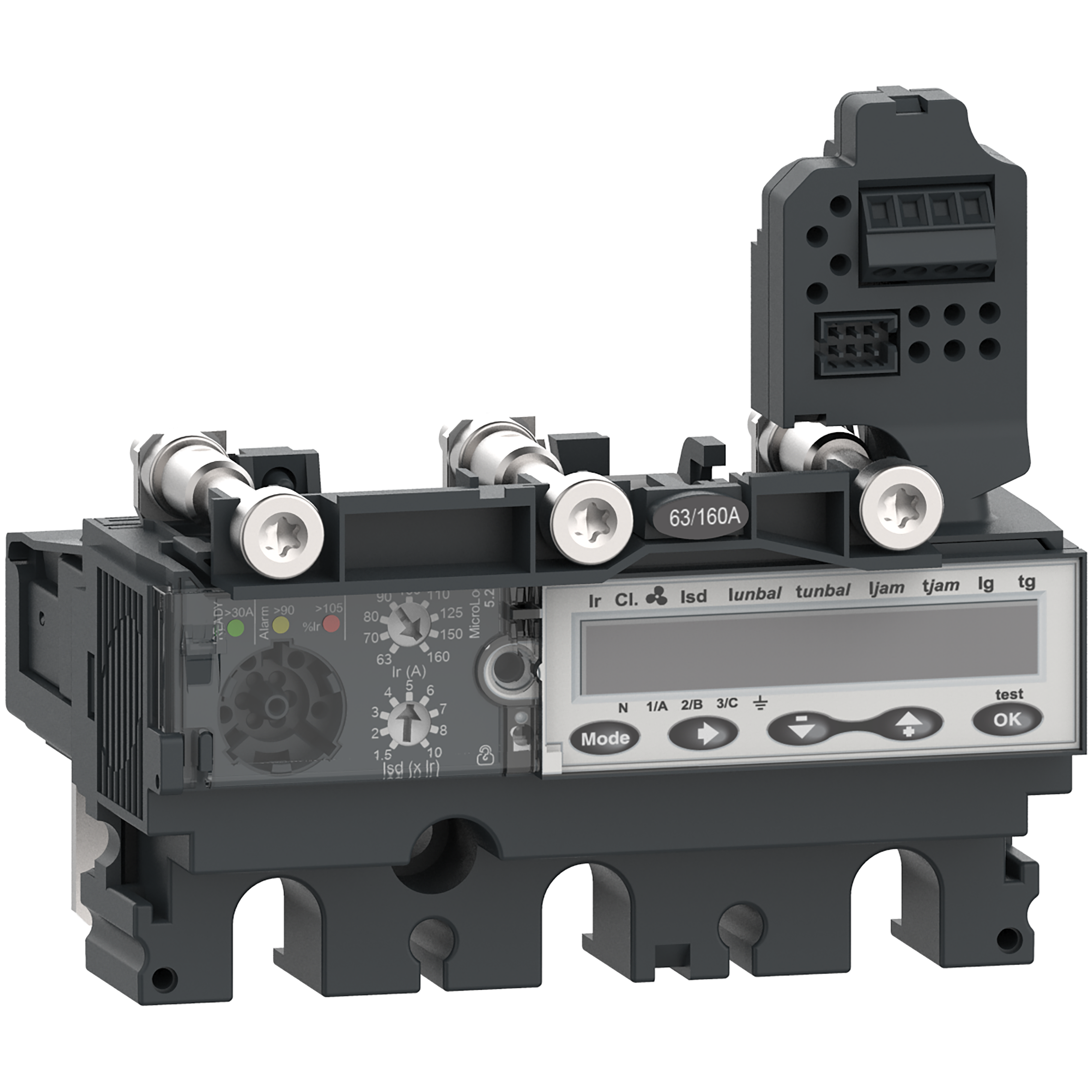 Elektronska zastitna jedinica Micrologic 5.2 E, 3P, za NSX100/160/250 (In=40A, Ir=18…40A, Isd=1.5-10Ir)