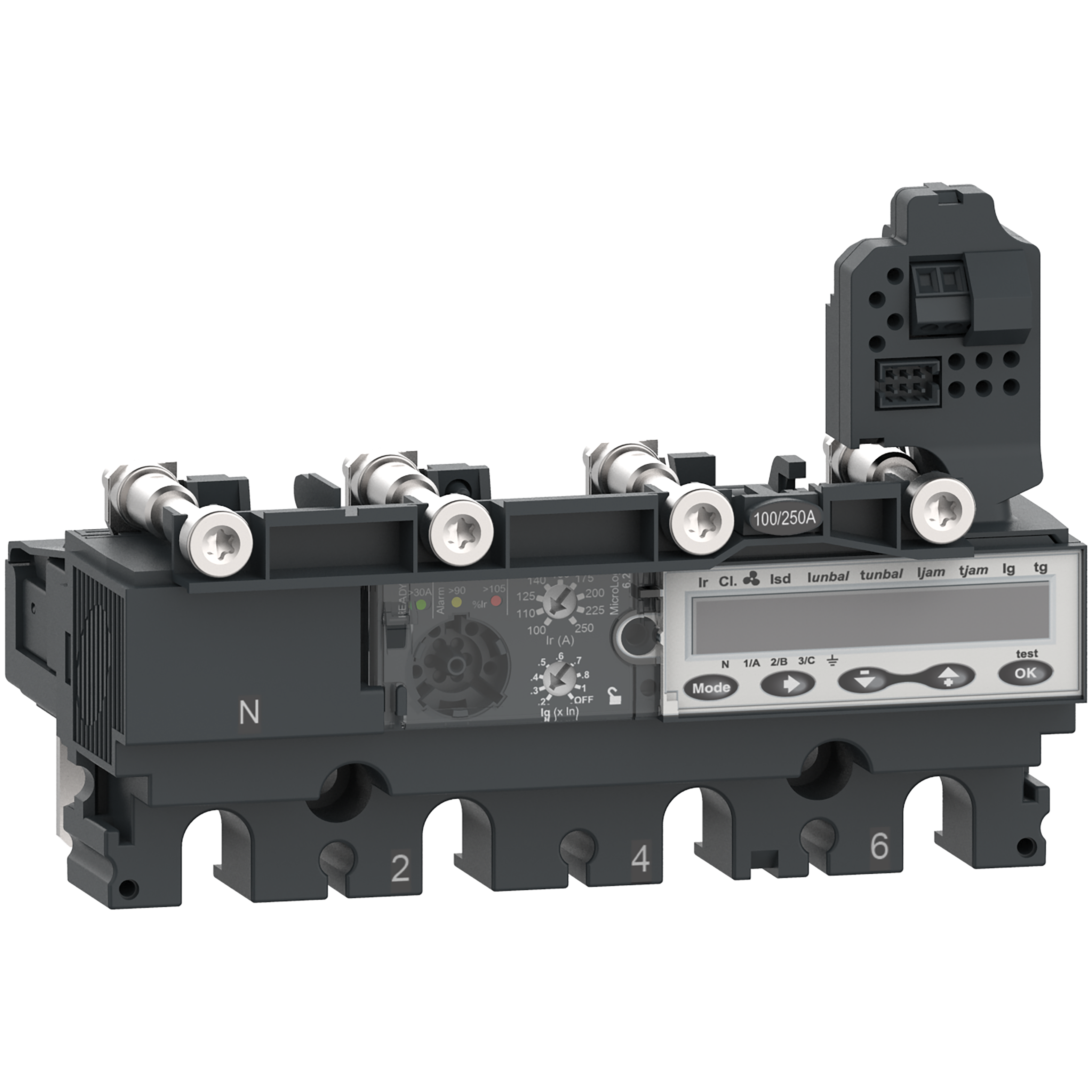 Elektronska zastitna jedinica Micrologic 6.2 E, 4P, za NSX100/160/250 (In=40A, Ir=18…40A, Isd=1.5-15In)