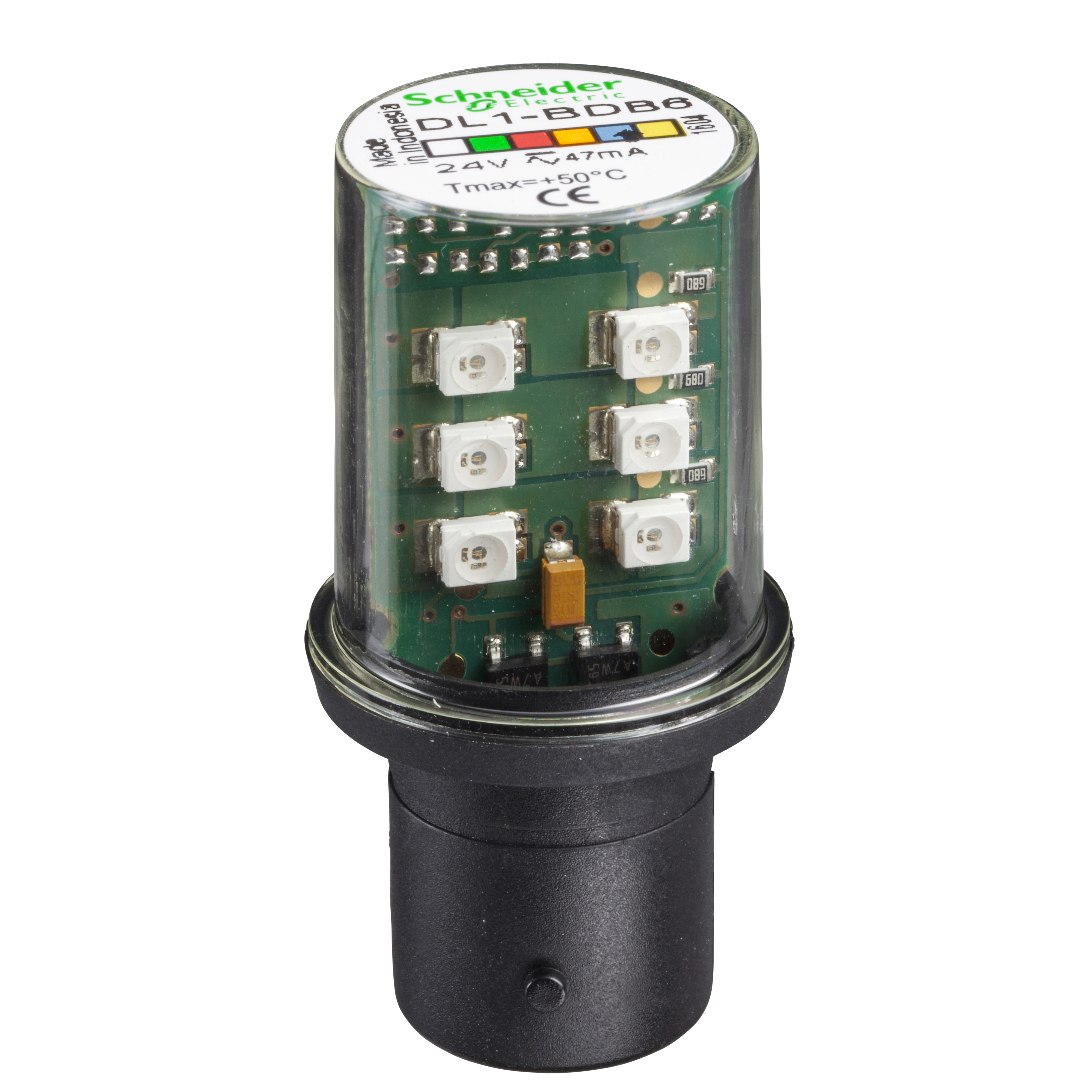 LED sijalica, BA 15d, 24 V AC/DC, plava