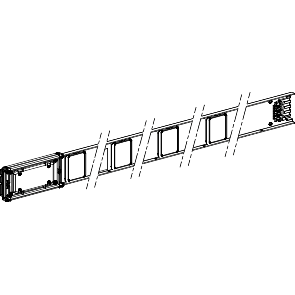 Canalis KN: kanalni razvod 100A, kruti, 3P+N+E, L=2m, sa mogucnoscu 4 otcepa