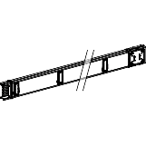 Canalis KS: kanalni razvod 100A, kruti, 3L+N+PE, 10 otcepa, L=5000mm