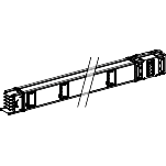 Canalis KS: kanalni razvod 800A, kruti, 3L+N+PE, 6 otcepa, L=3000mm