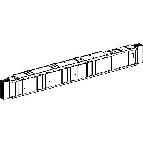 Canalis KTA: kanalni razvod 2000A, kruti, sa 3 prikljucka za plug-in otcepne kutije 3L+N+PE, L=4m, IP55