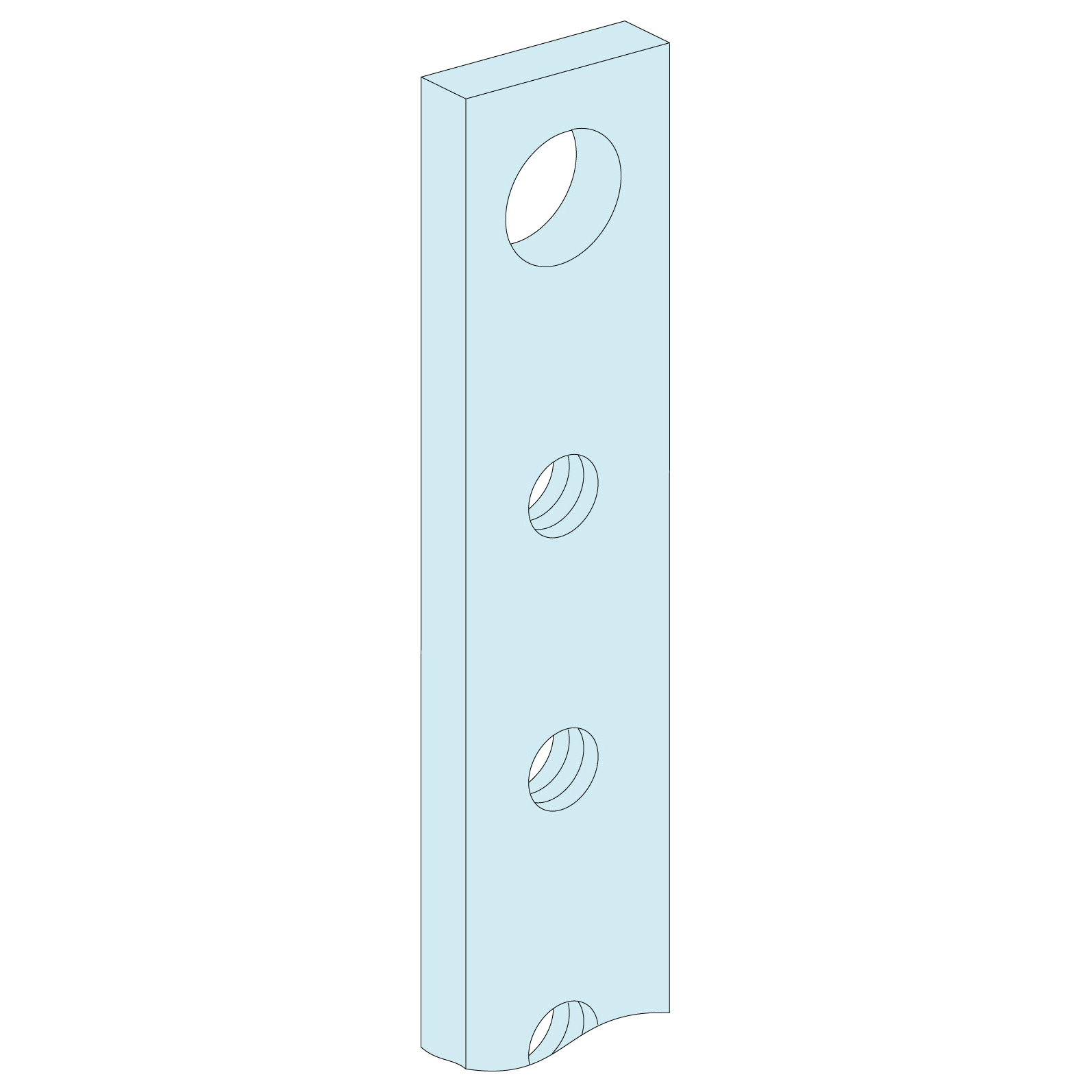 Linergy BS: sabirnice Cu 15x5mm, 4 kom. L=1400mm, 160A