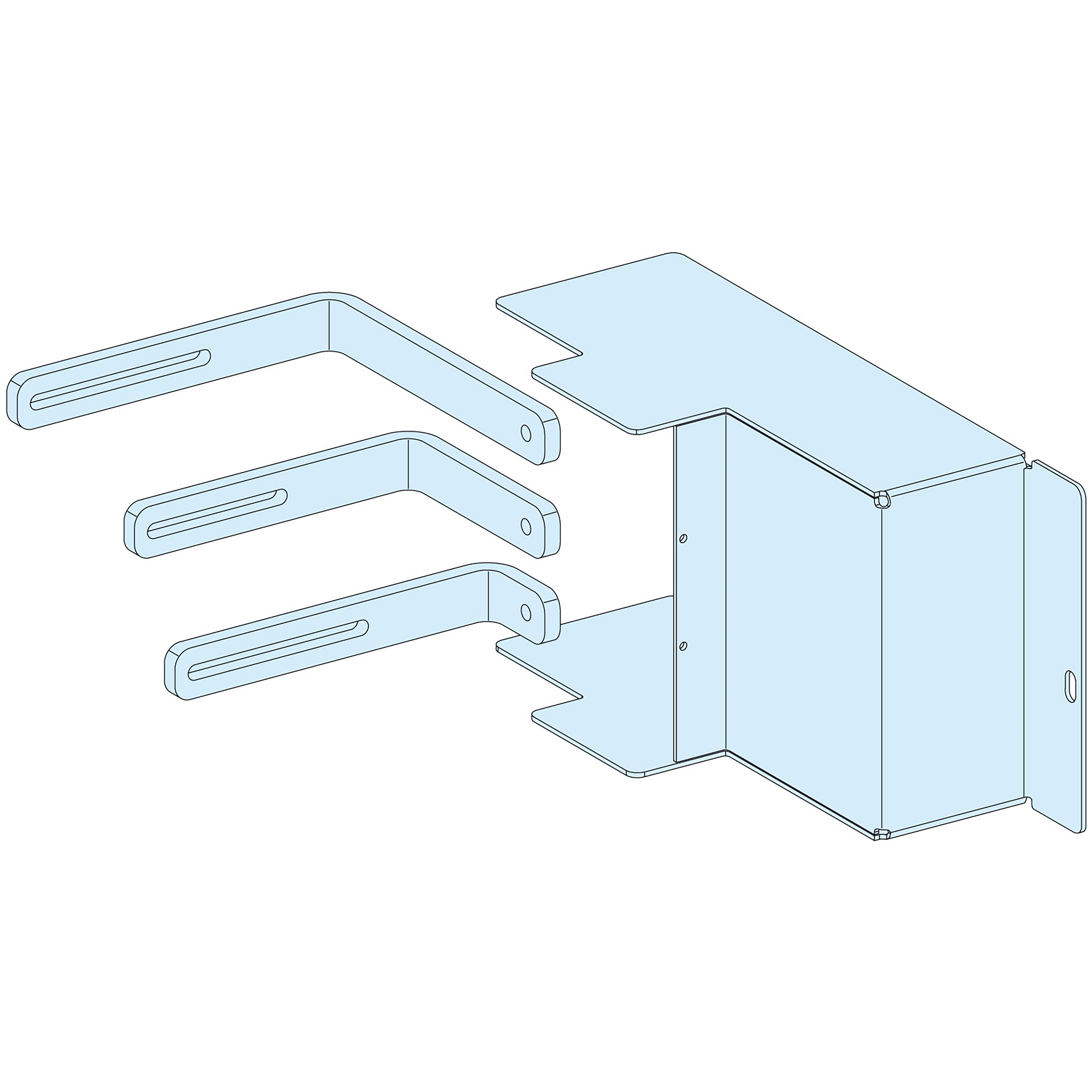 Prisma SeT P: konekcija na vertikalne Linergy LGY sabirnice za NSX400/630, 3p, plug-in, H