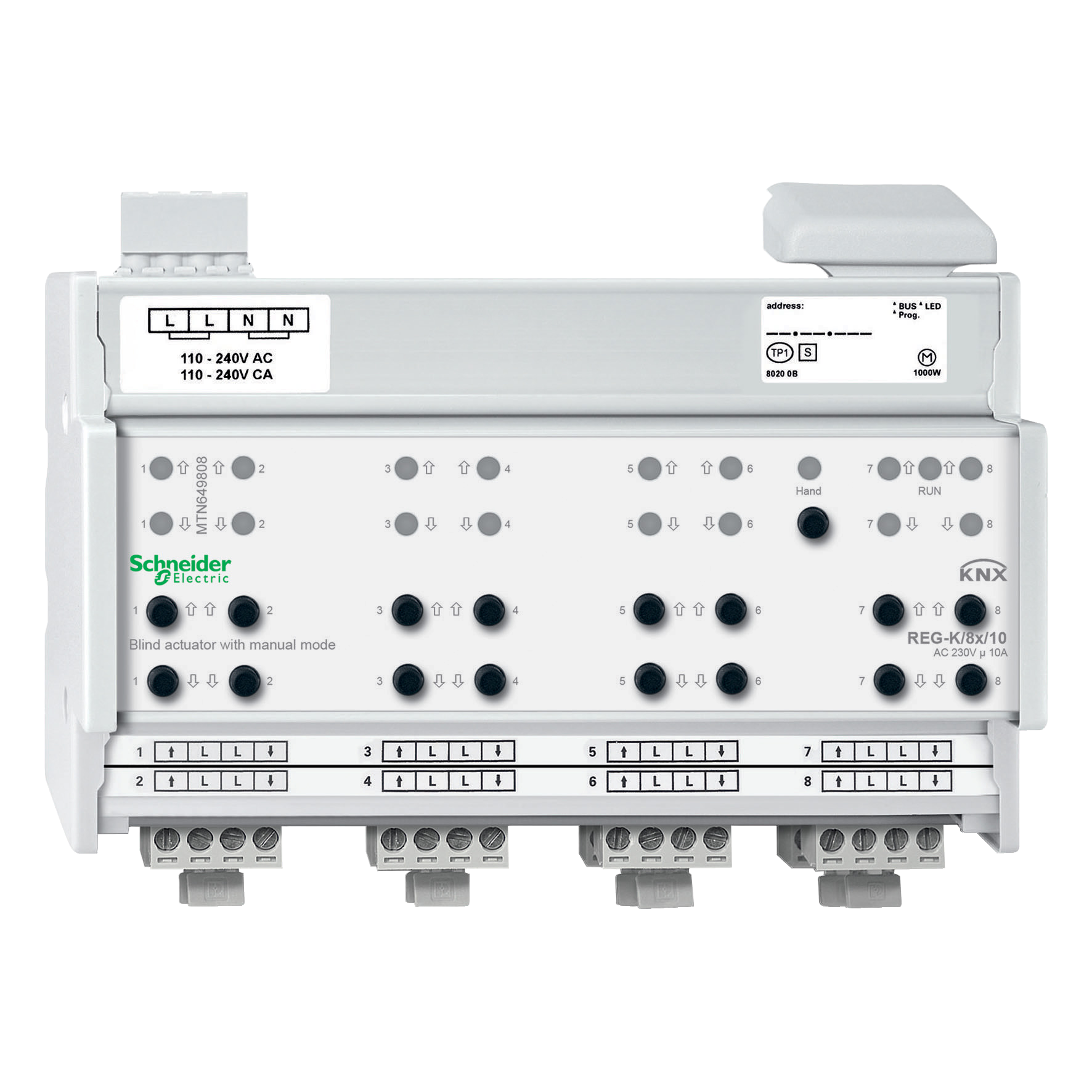 KNX BLI.ACT.REG-K/8X/10 W.MAN.MODE