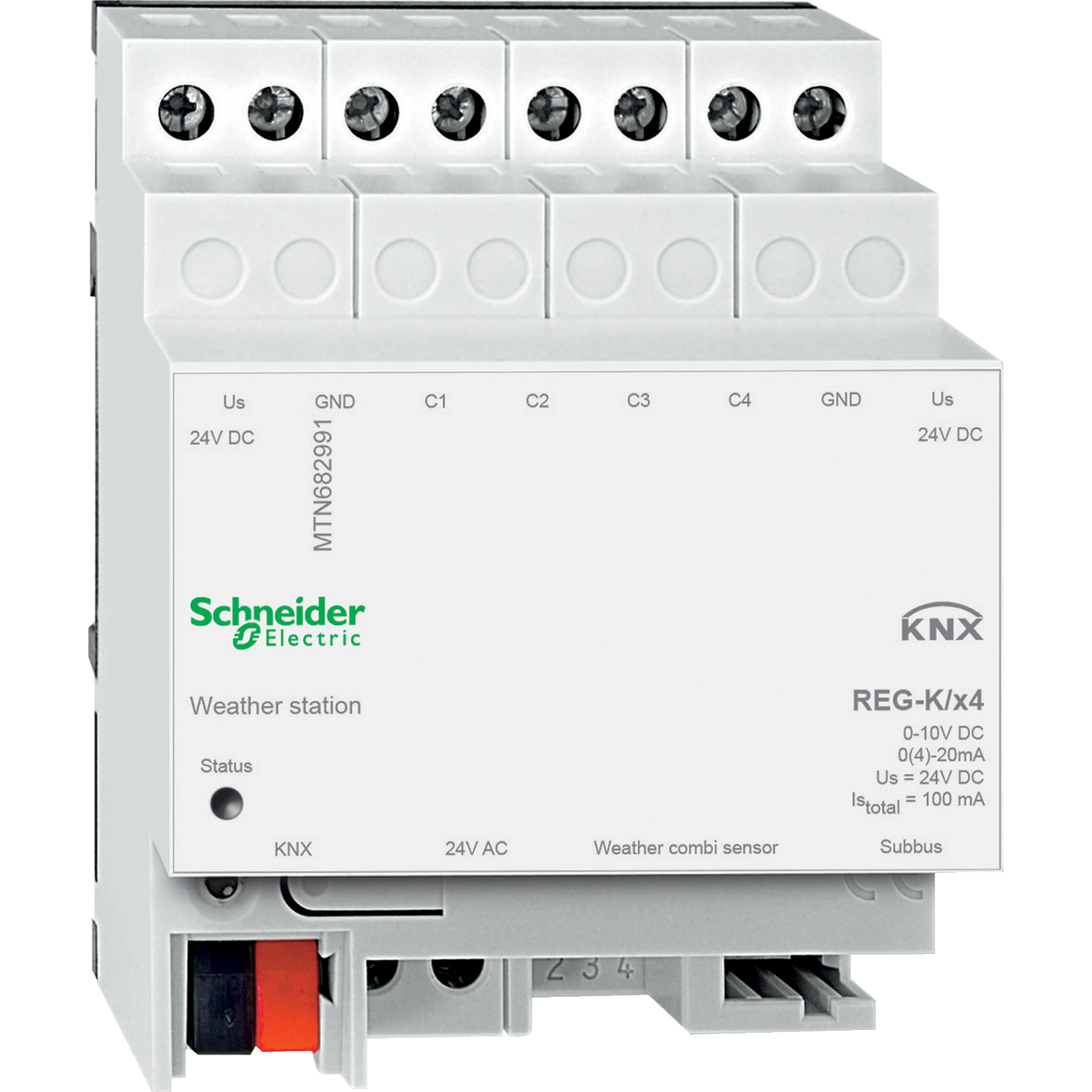 KNX: meteorološka stanica REG-K/4-gang