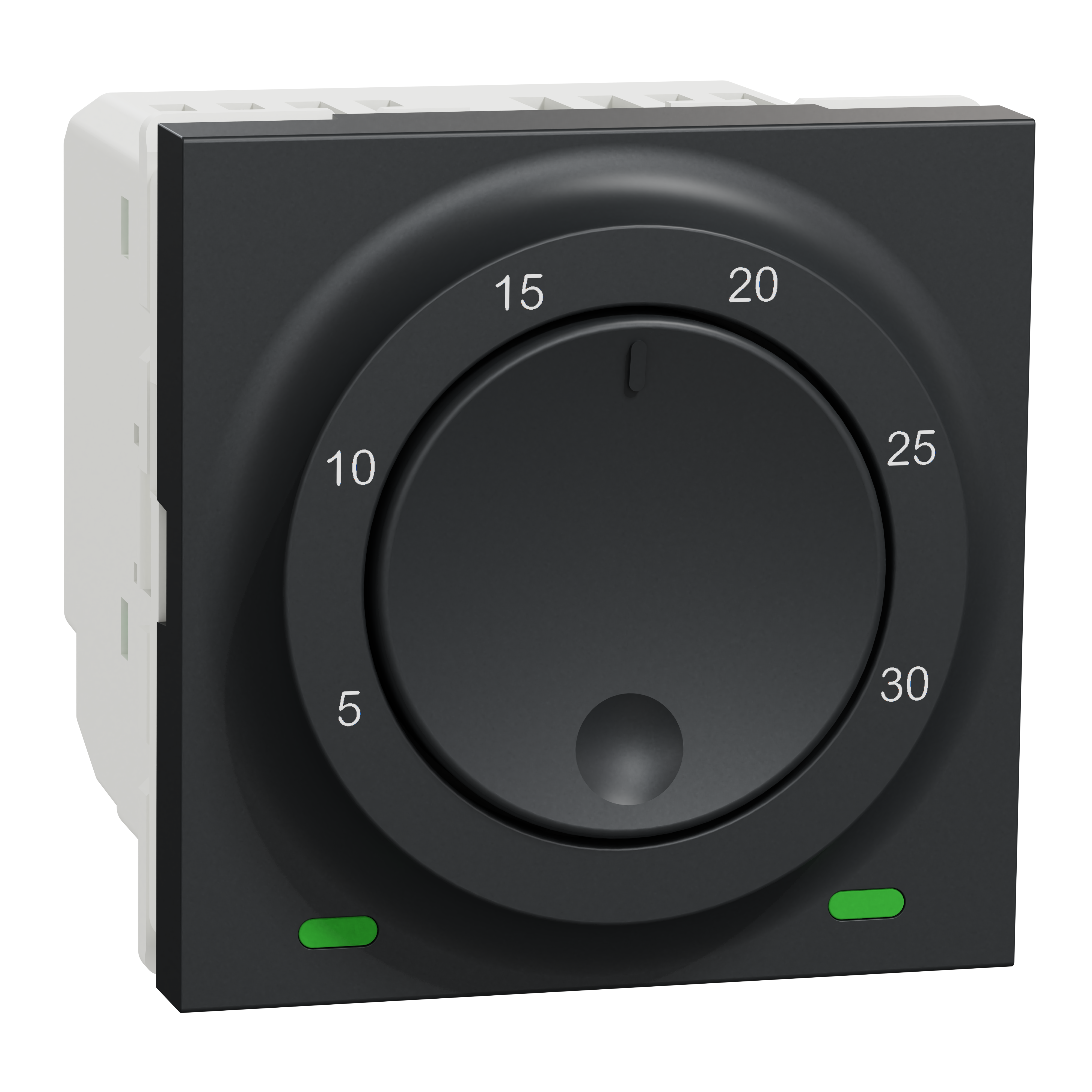 Unica N: 2M sobni termostat, 8A, +5° C do +30°C , antracit