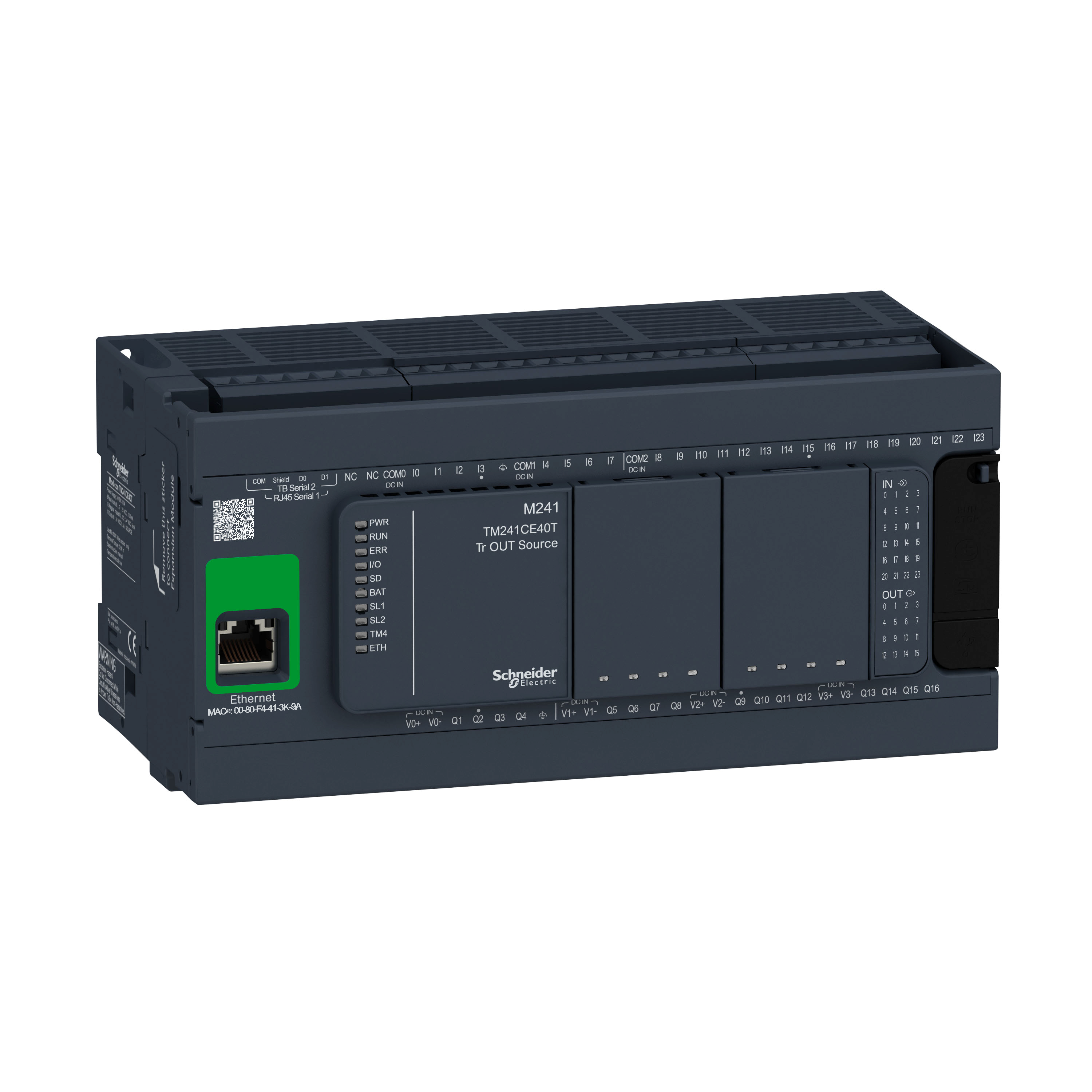 Kompaktni logicki kontroler (PLC) M241, 40 I/O, PNP, ethernet 