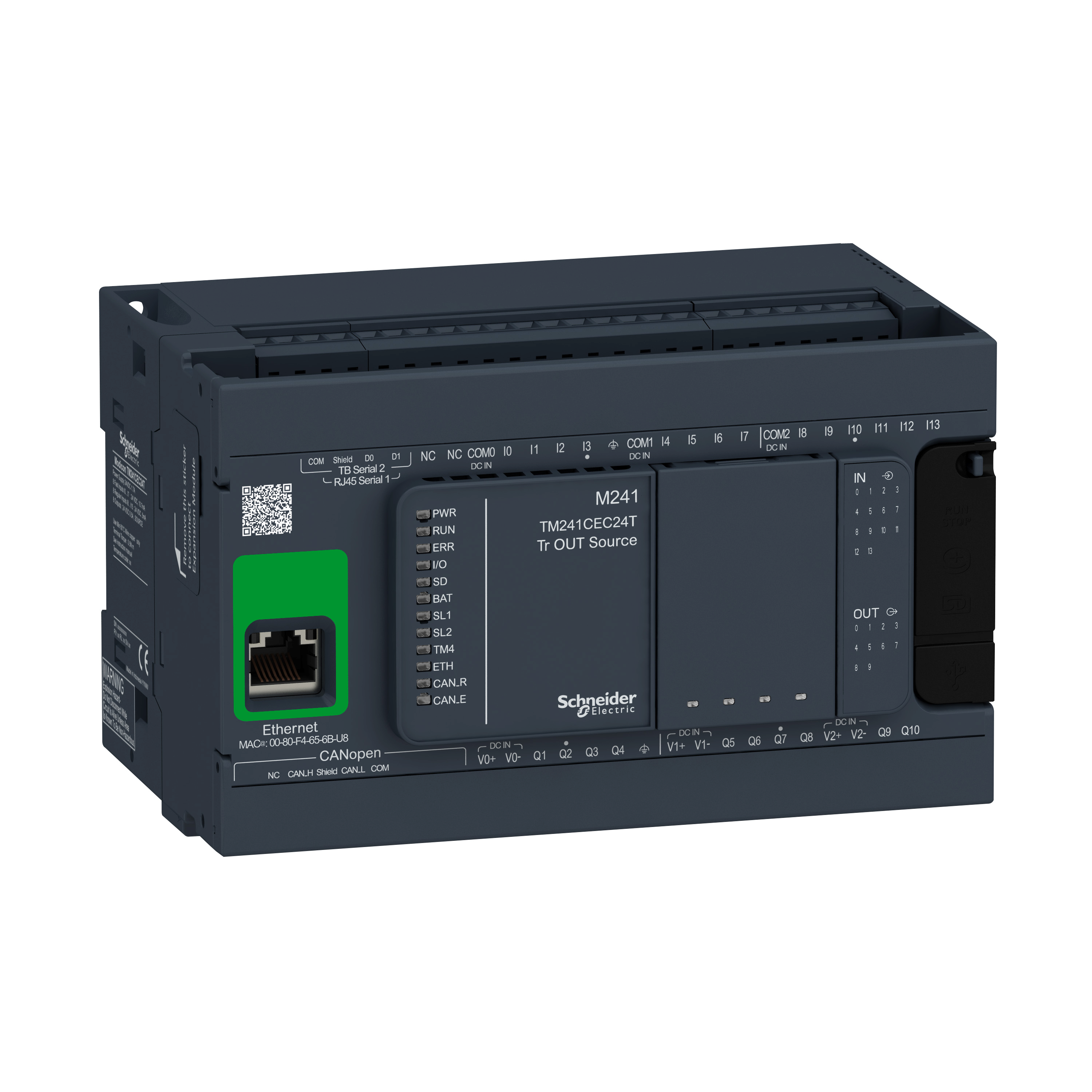 Modicon M241: logicki kontroler, 24 I/O, 24 V DC