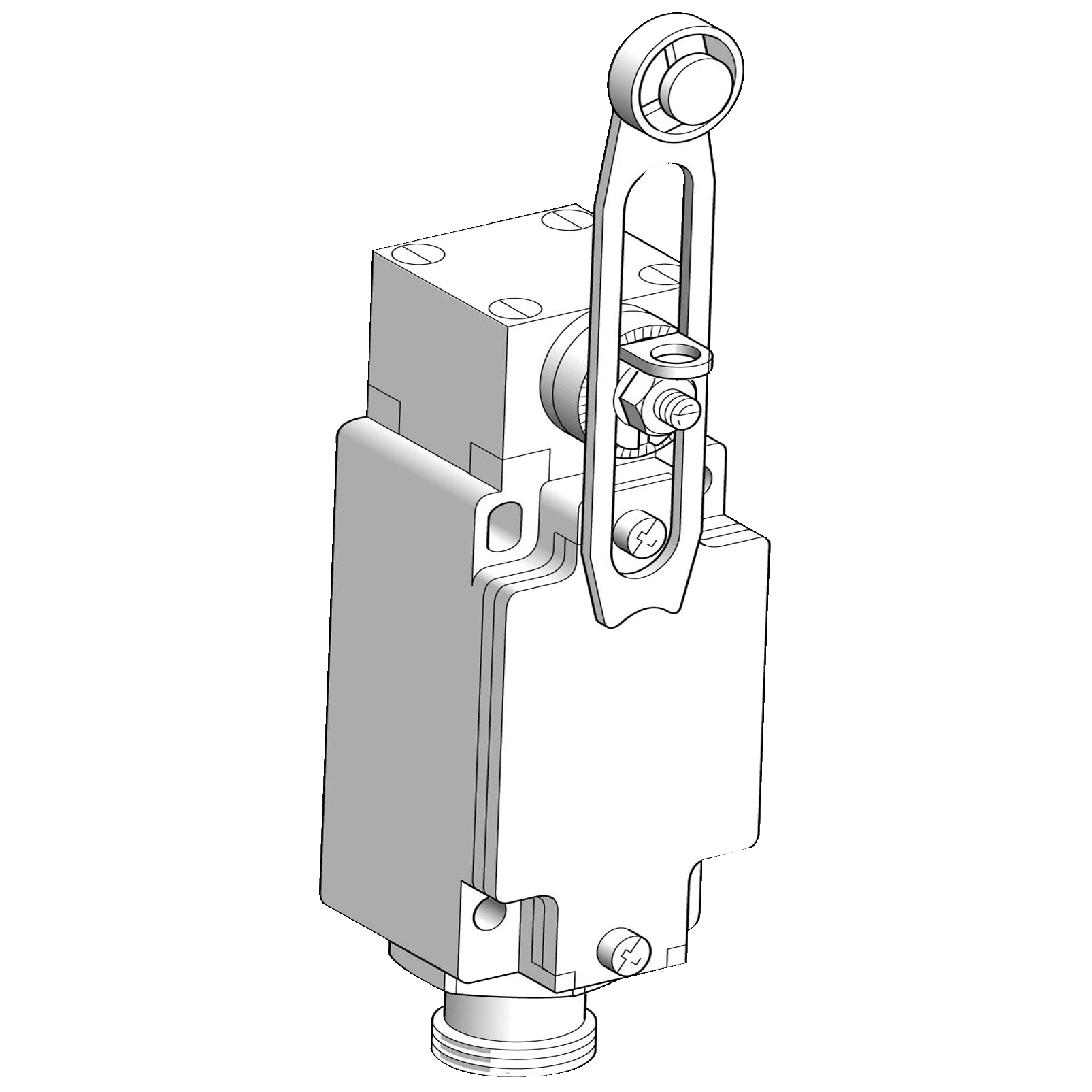 Krajnji prekidac, metalni, termoplasticna poluga promenljive duzine, 1NO+1NC, konektor 7/8" 16UN, IP 66