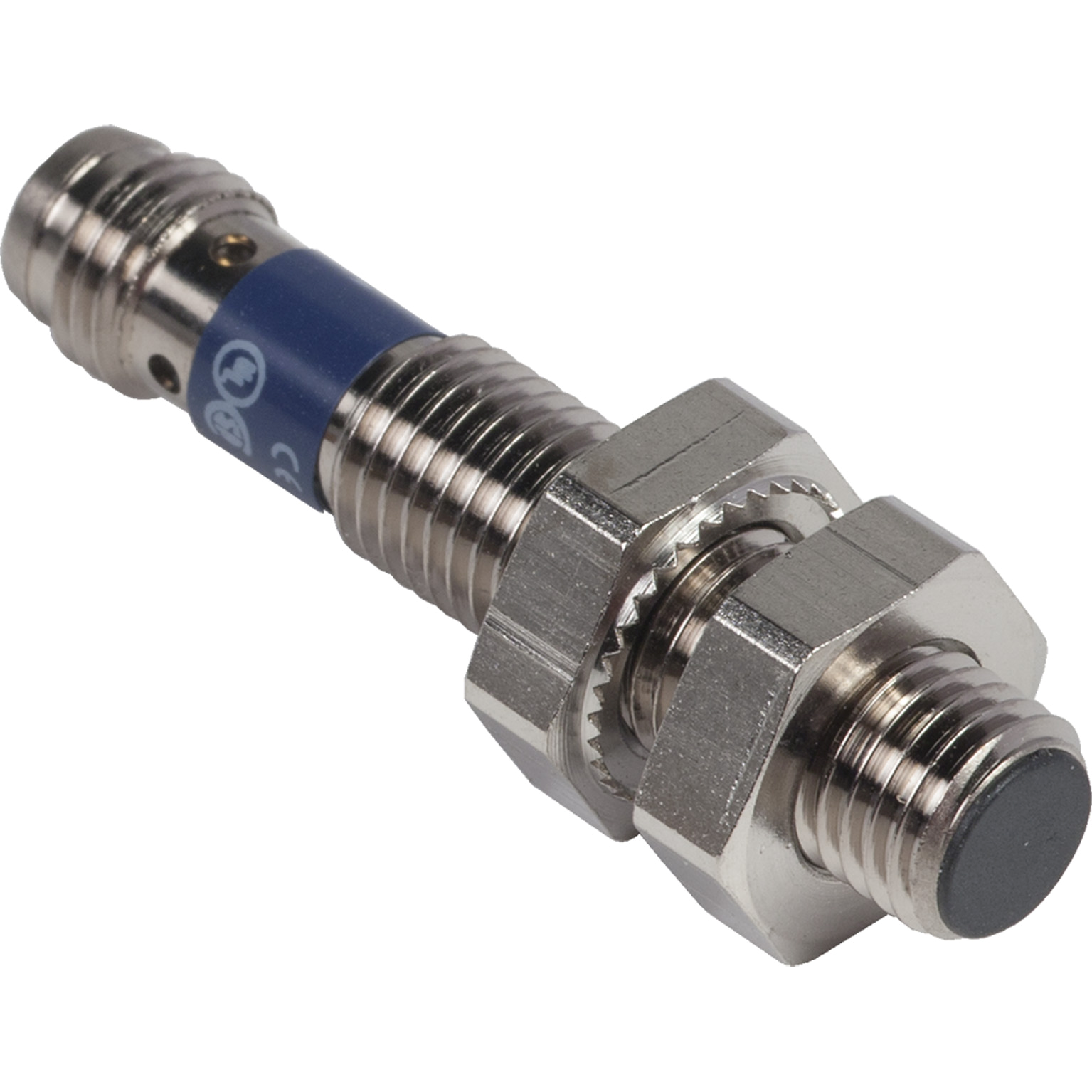 OsiSense XS: induktivni senzor, M8, L=42mm, mesing, Sn=2.5mm, 12..24VDC, konektor M8