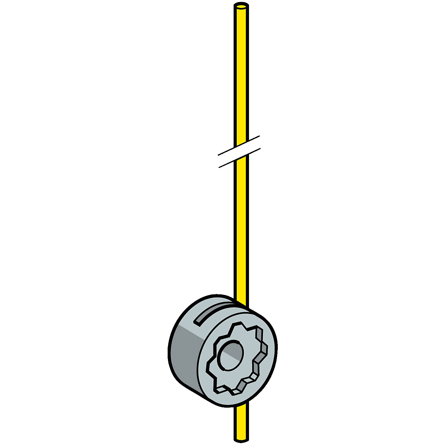 rucica krajnjeg prekidaca, termoplasticna, fi 3 mm, L=125 mm